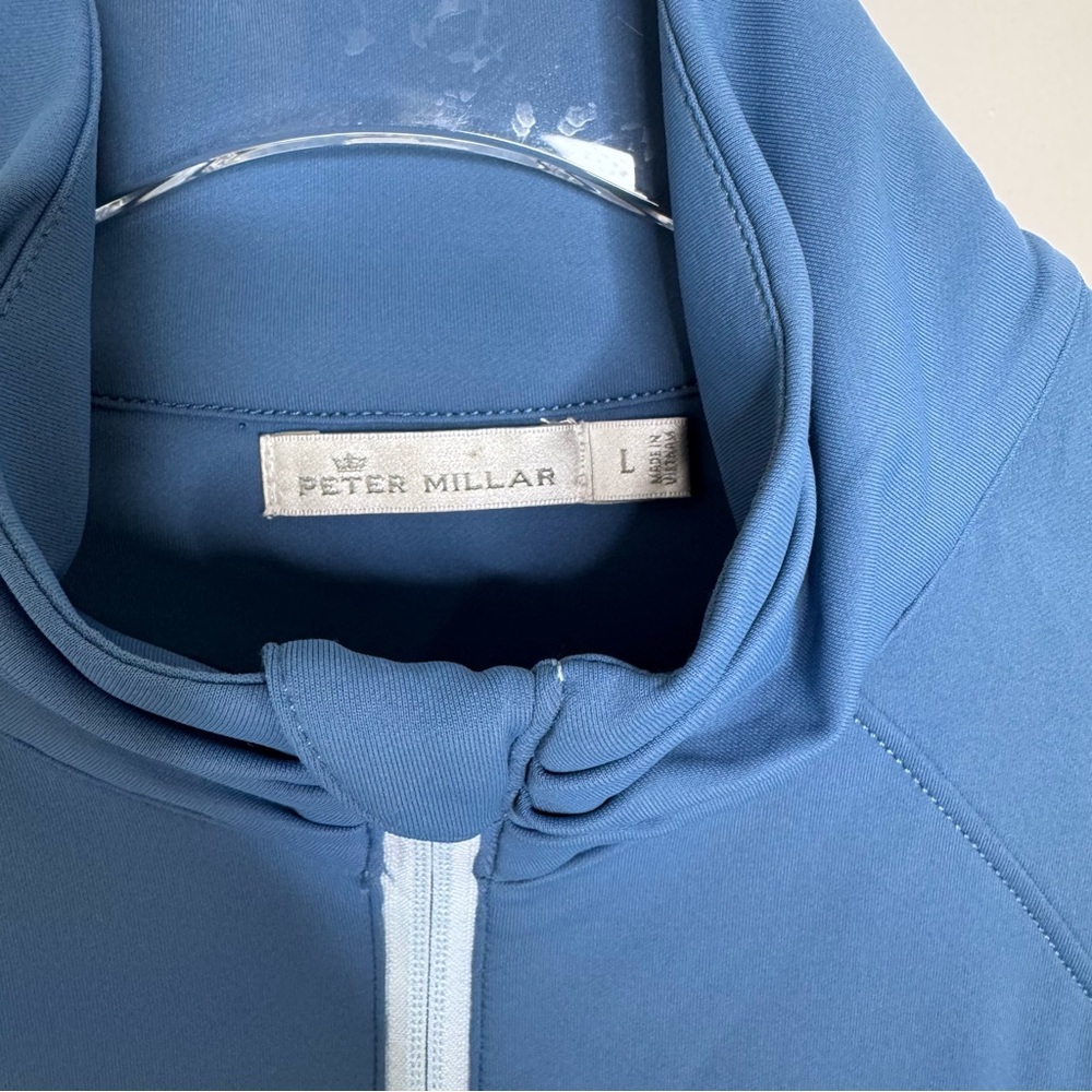 Peter Millar Womens Jacket Full Zip Teal Large UPF50+ Sun Protection W/Logo NWOT - Picture 5 of 7